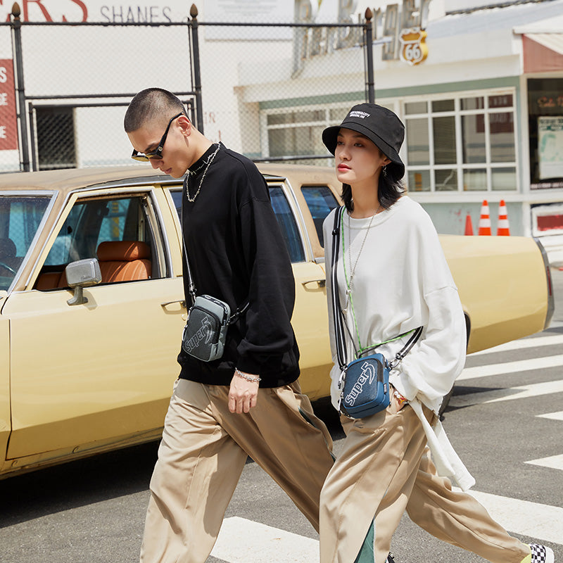 Super Streetwear - Netting Cross Body Sling Bag (Portrait)