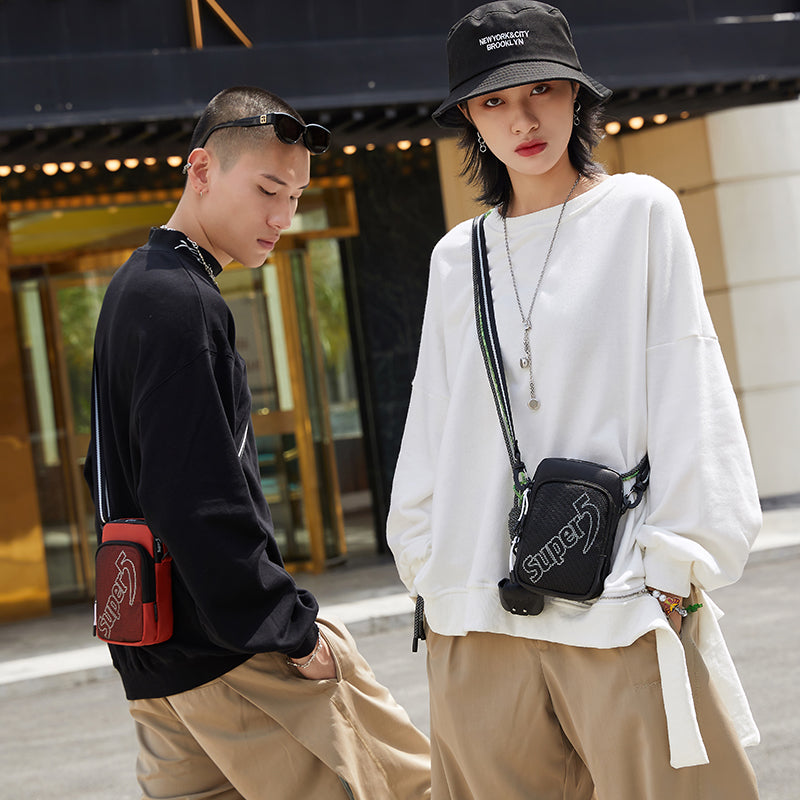 Super Streetwear - Netting Cross Body Sling Bag (Portrait)