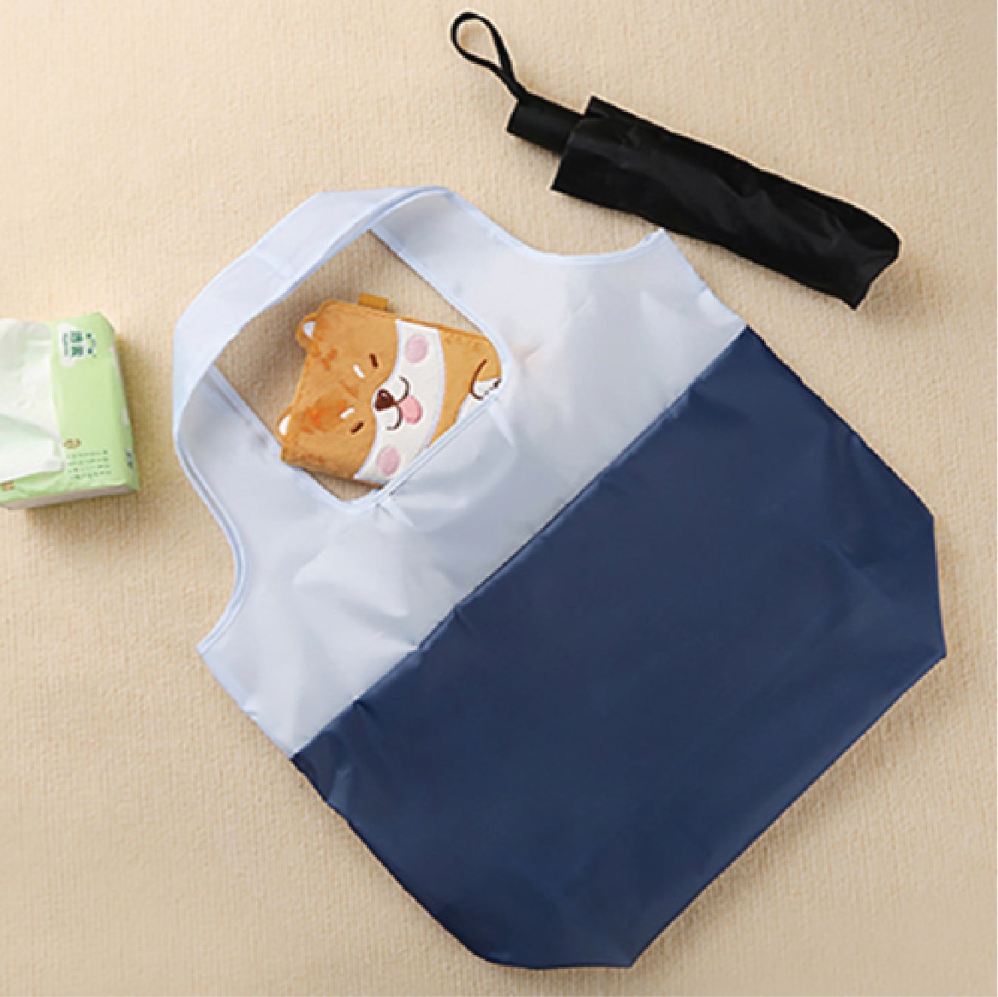 2 Tone Nylon Tote Bag  - BH-ML 0910