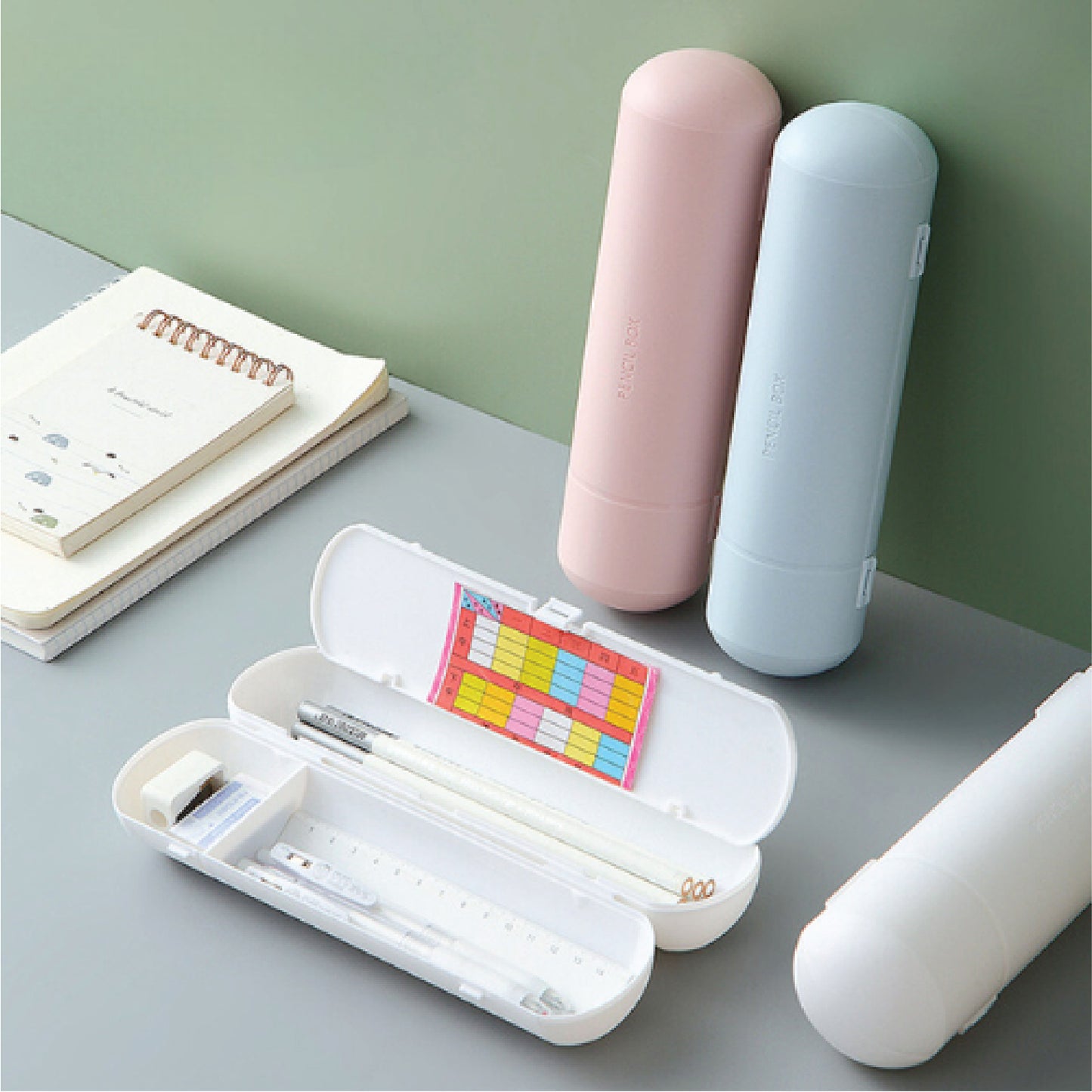 Double Layer Circular Pencil Case - BH-PC 1300