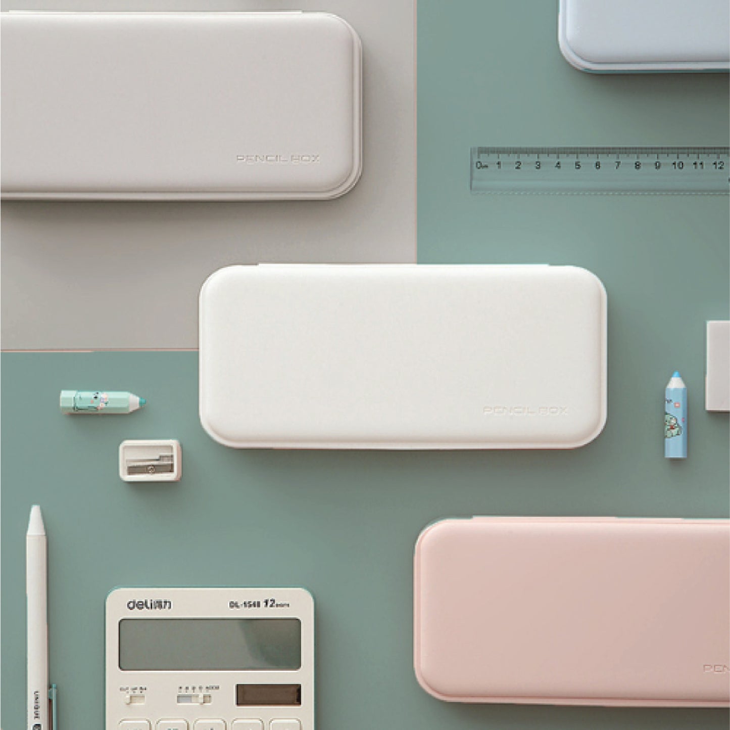 Macaron Colour Stationery Pencil Box - BH-MP 1310