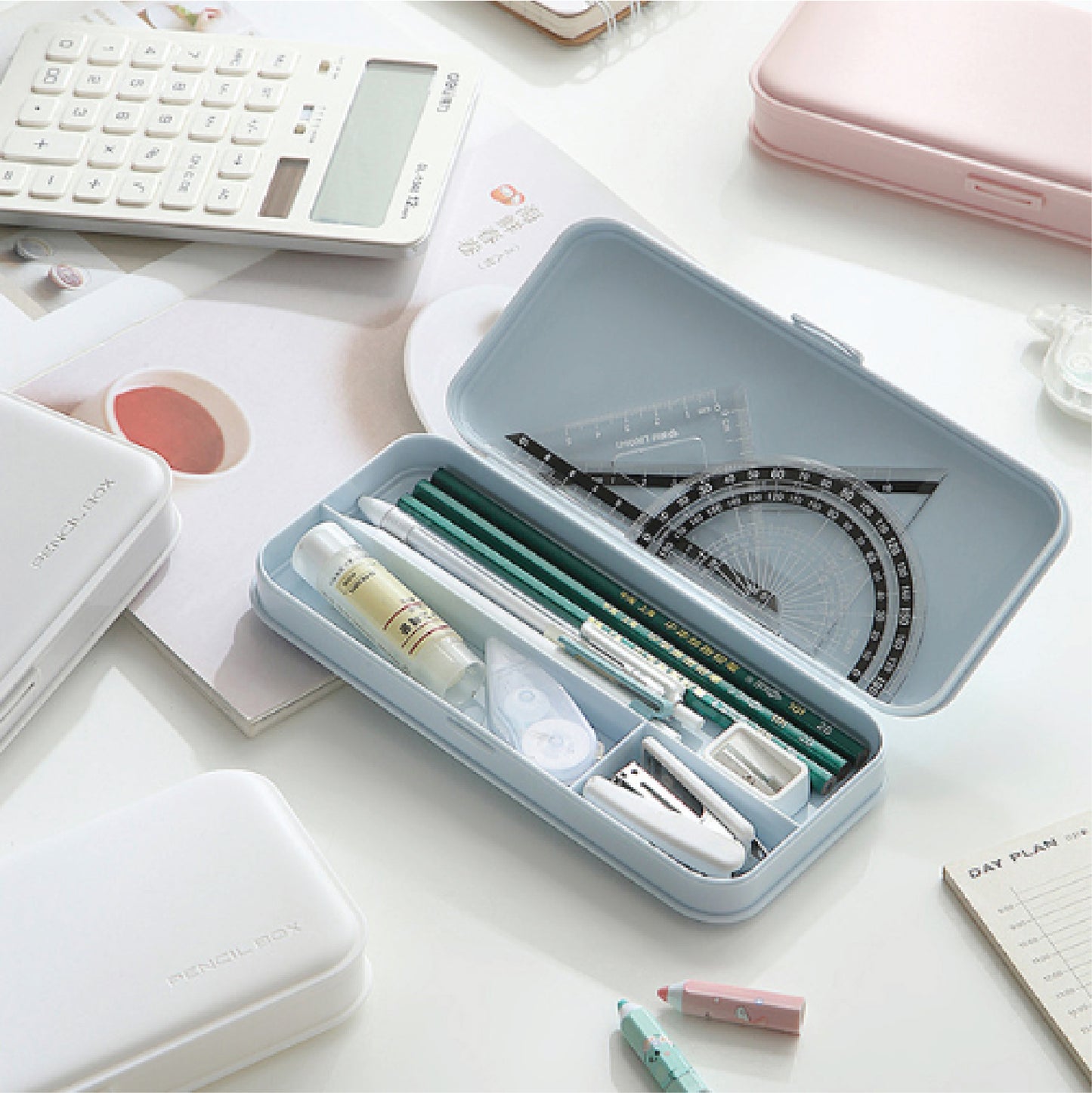 Macaron Colour Stationery Pencil Box - BH-MP 1310