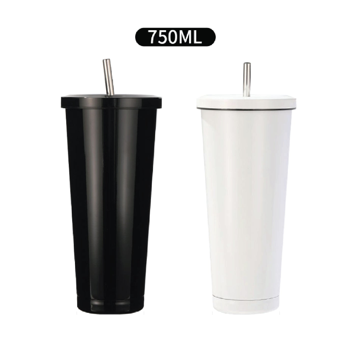 Stainless Steel Tumbler With Straw - BH-SS 0850