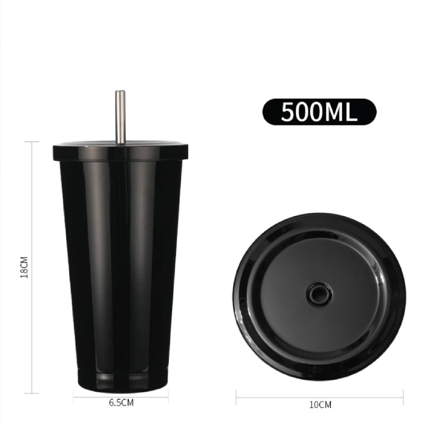 Stainless Steel Tumbler With Straw - BH-SS 0850