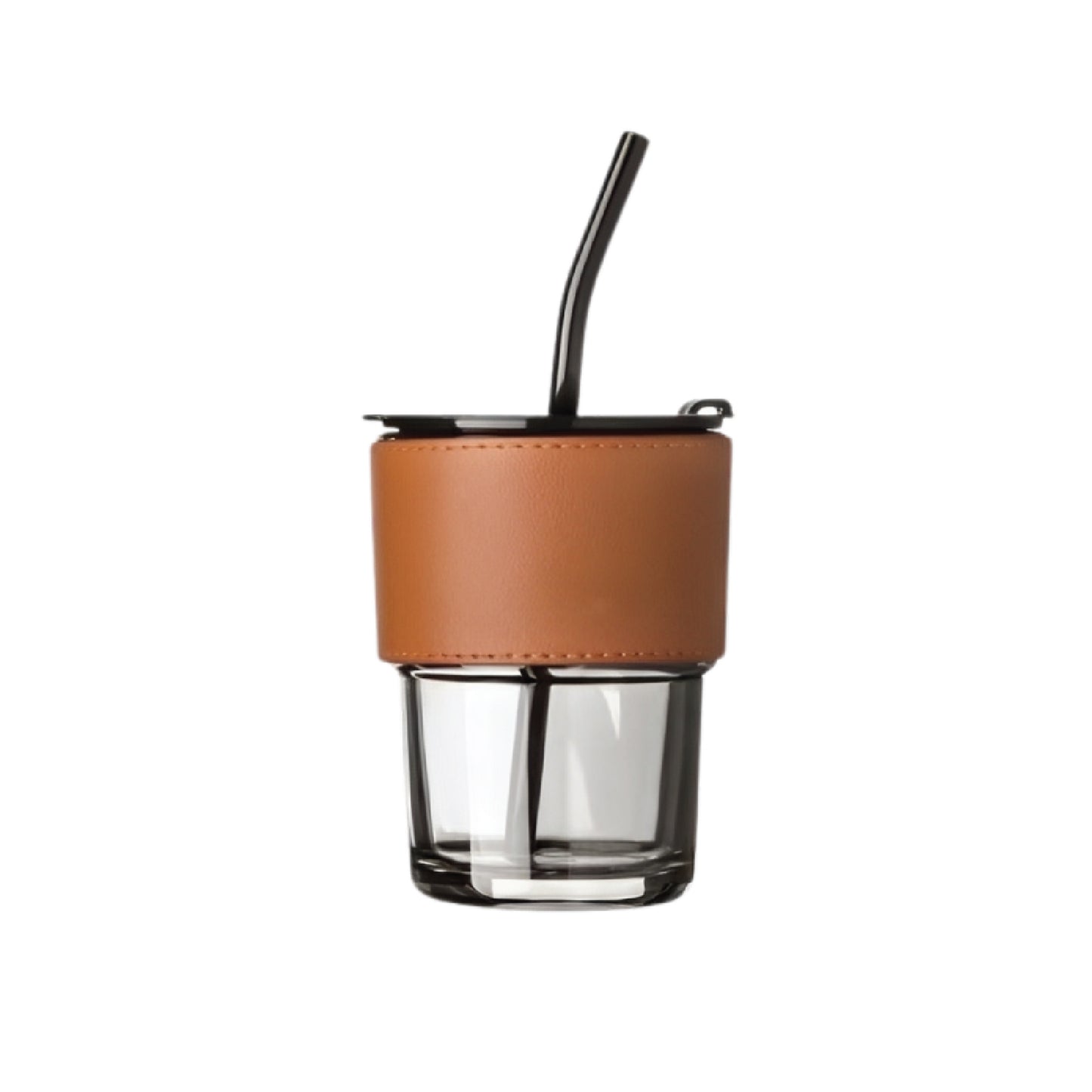 Coffee Glass Mug with Straw - BH-GM 0830