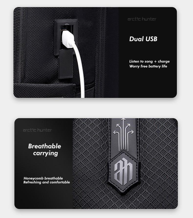 Arctic Hunter i-Tux Laptop Backpack Business Travel Organized Backpack (15.6")