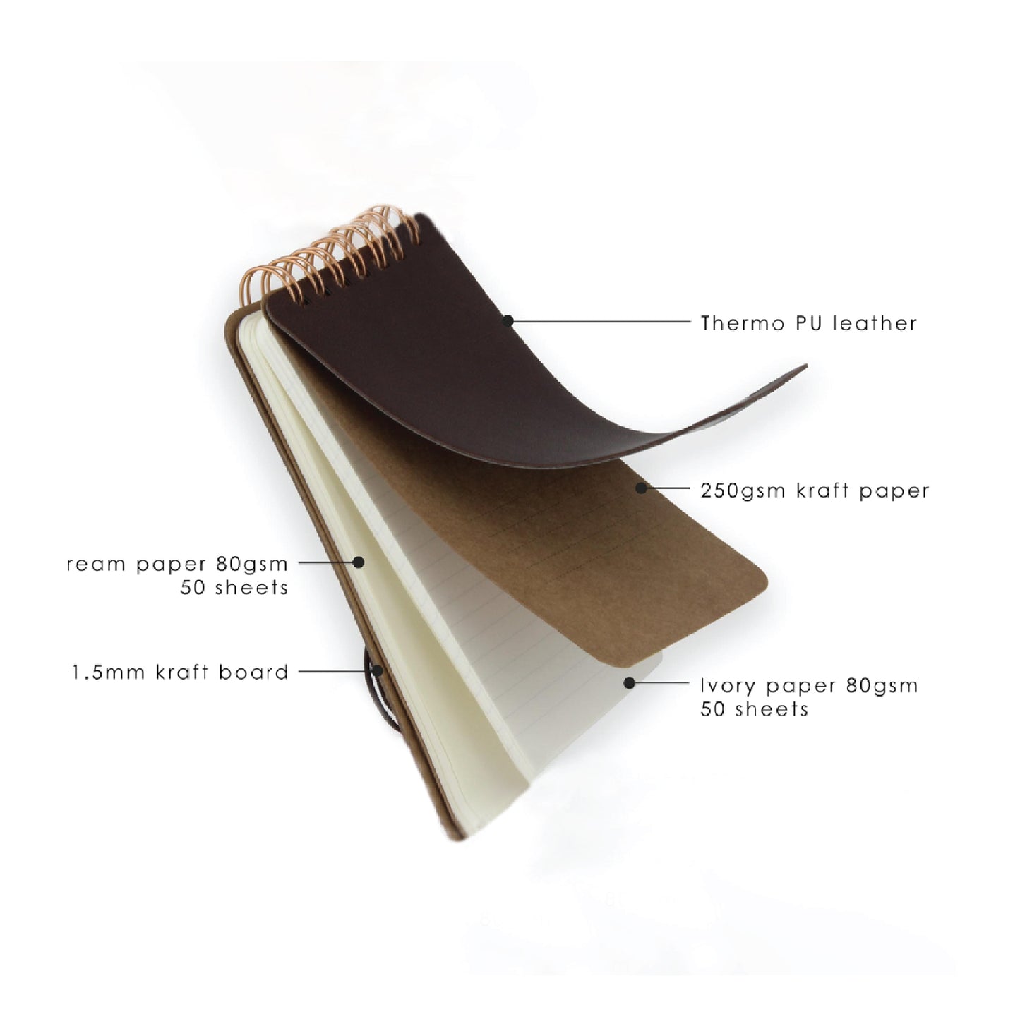 Vegan Leather Notepad - BH-S150