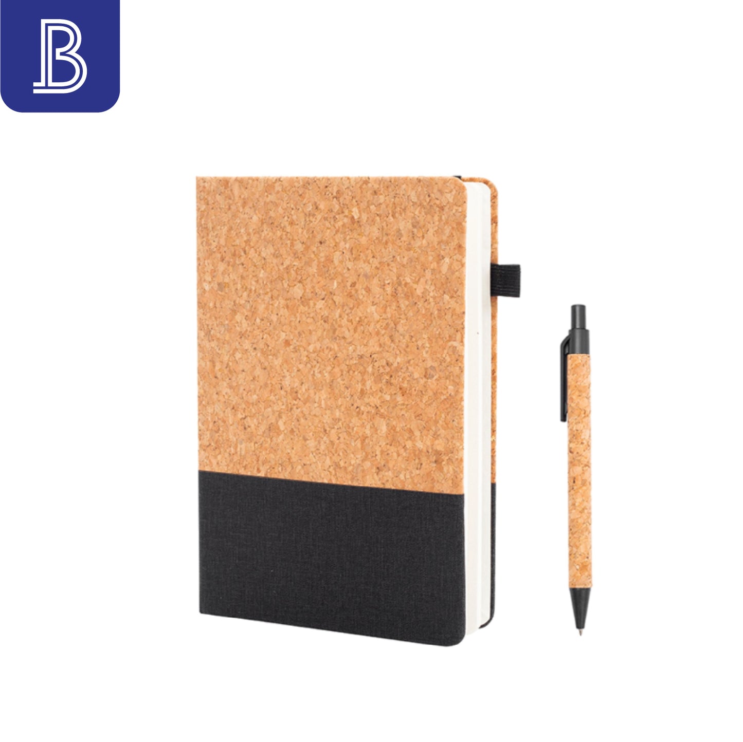 A5 Eco Cork Hardcover Notebook - BH-EN 1340
