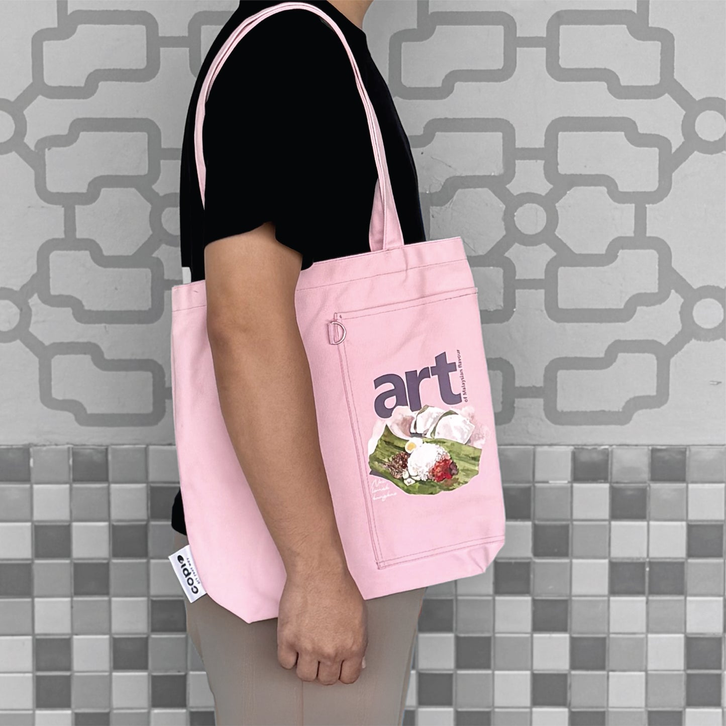 Tote Bag Nasi Lemak - Pink
