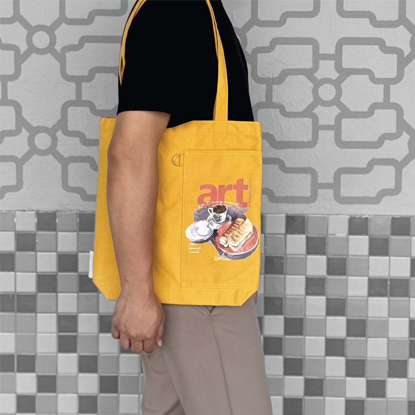 Tote Bag Roti Bakar - Yellow