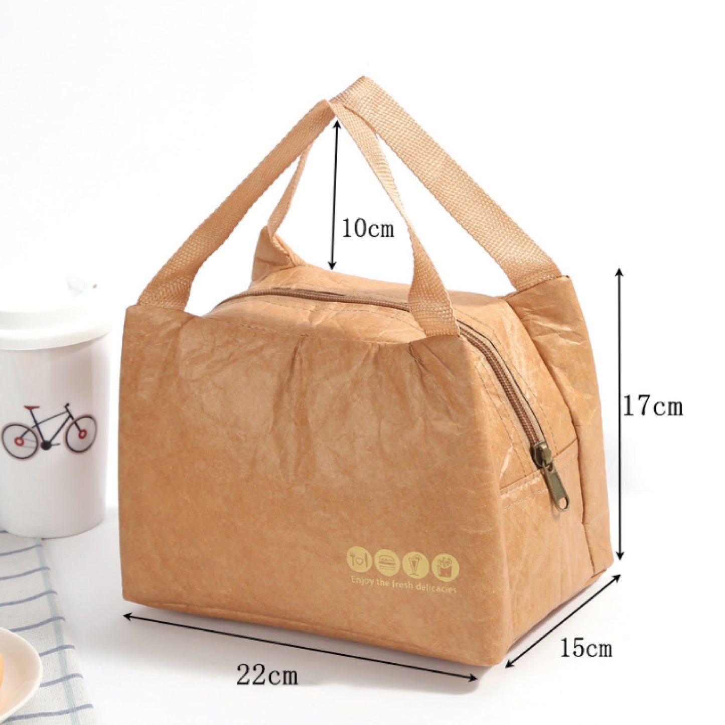 Reusable Paper Lunch Bag D