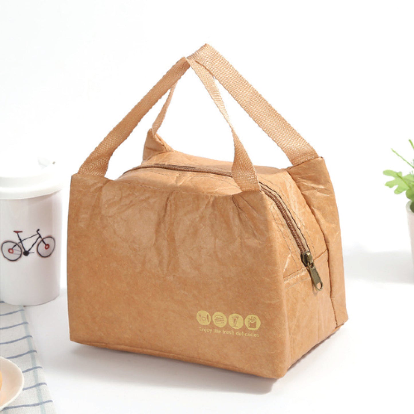 Reusable Paper Lunch Bag D