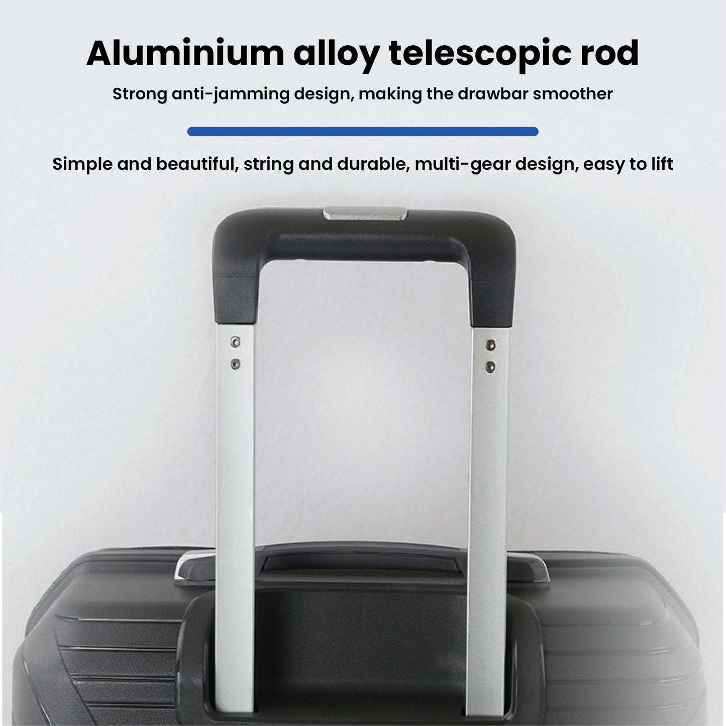 Blue Mountain 20"/24"/28" Cosmo UNBREAKABLE PP Expandable Hard Case Luggage Hand Bag TSA Lock Trolley Suitcases