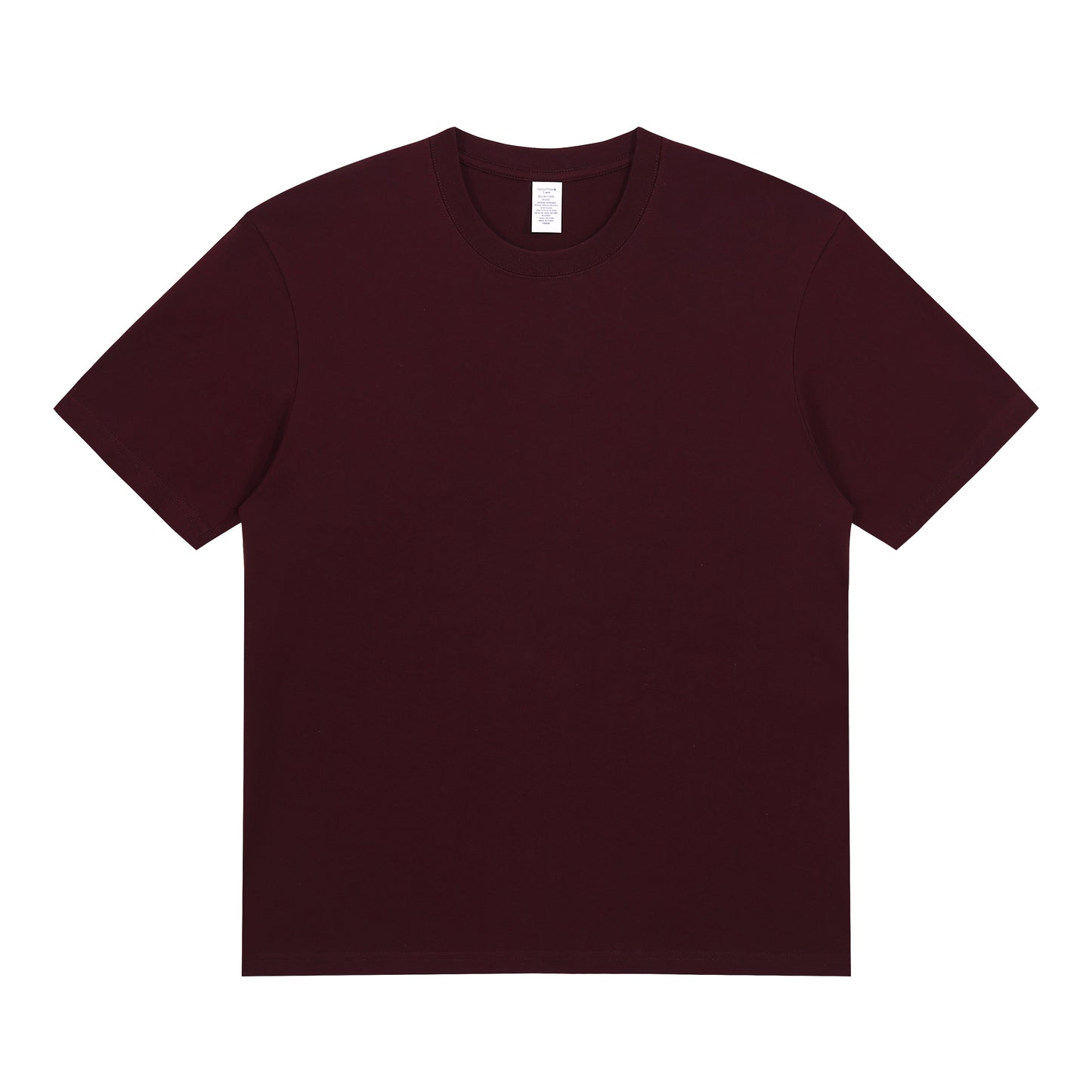 230G Adult Round Neck Short Sleeve T-Shirt - Maple Red