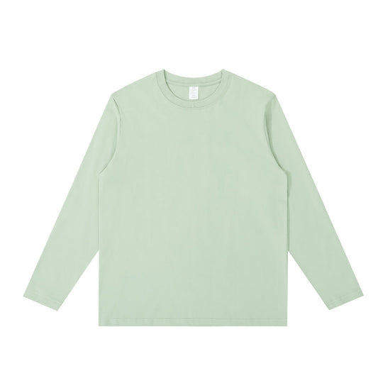 230G Adult Round Neck Long Sleeve T-Shirt - Grey Green
