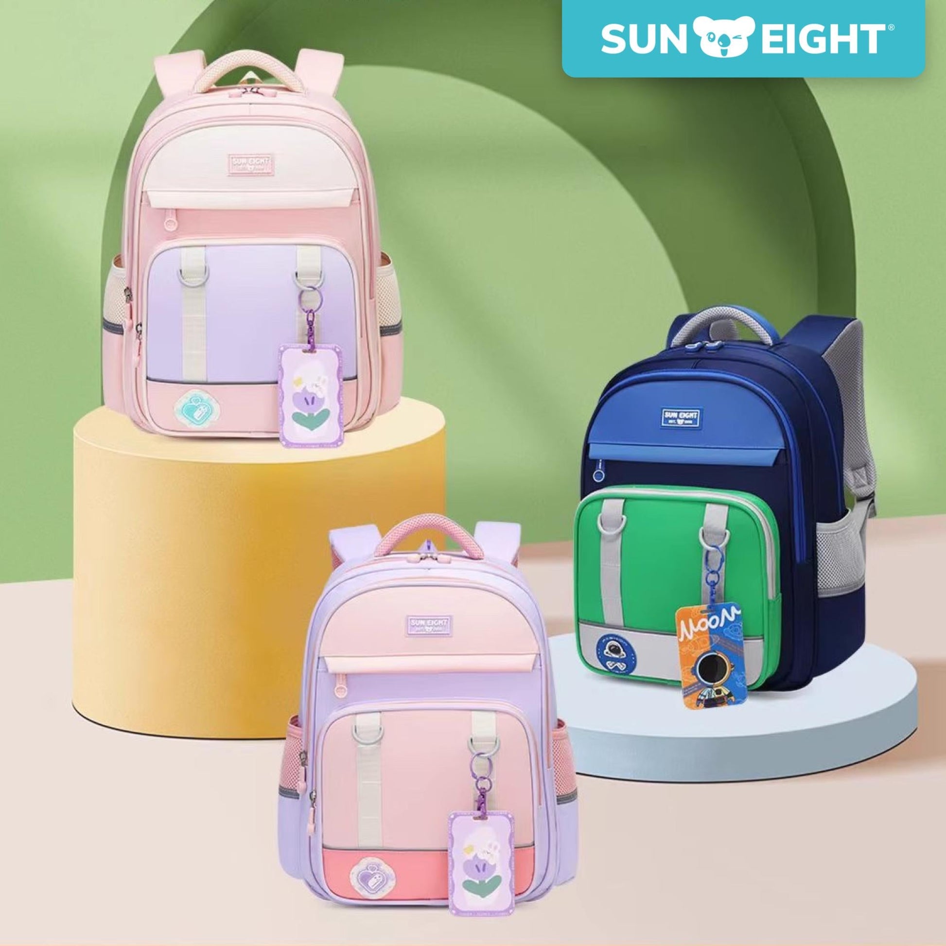 Sun Eight Genz Ergonomic Spine Protection Primary School Bag - Sun Eight