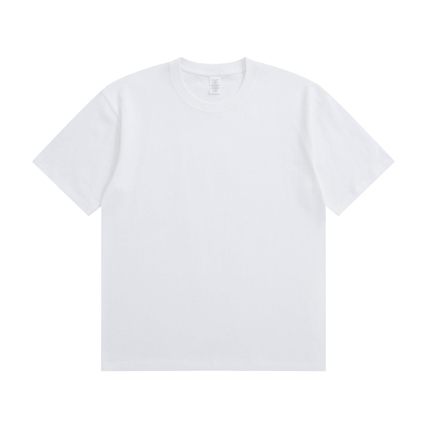 250G Adult Round Neck Short Sleeve T-Shirt - White