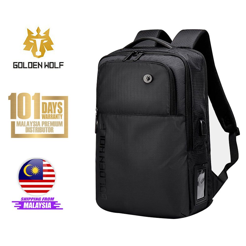 Golden Wolf Thunder Backpack (15.6" Laptop)