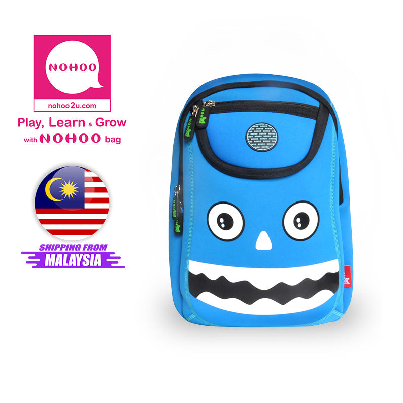 NOHOO Kid Happy Monster Design Children Boy Travel School Bag Beg Sekolah Bag A4