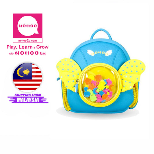 NOHOO Kid Angel 3D Design School Bag Waterproof Preschool Backpack Bags