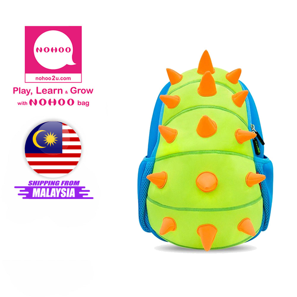 NOHOO Kid Spiky Dino Design Children Boy Travel School Bag Beg Sekolah Bags A4