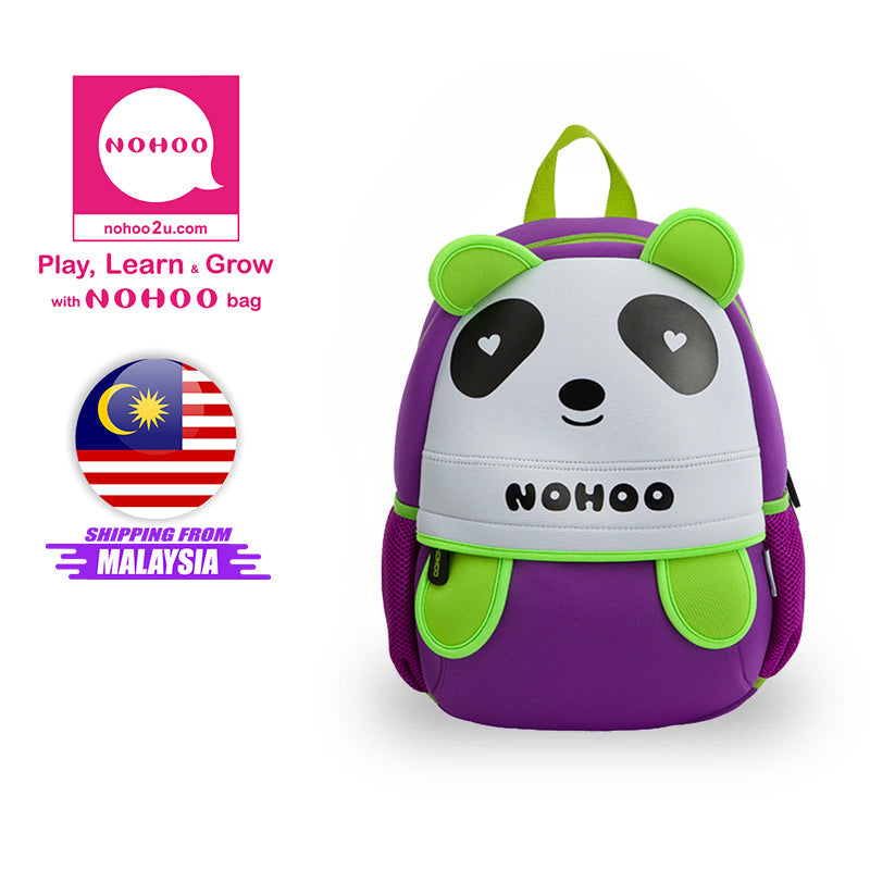 NOHOO Kid Loving Panda Design Children Boy Travel School Bag Beg Sekolah Bags A4