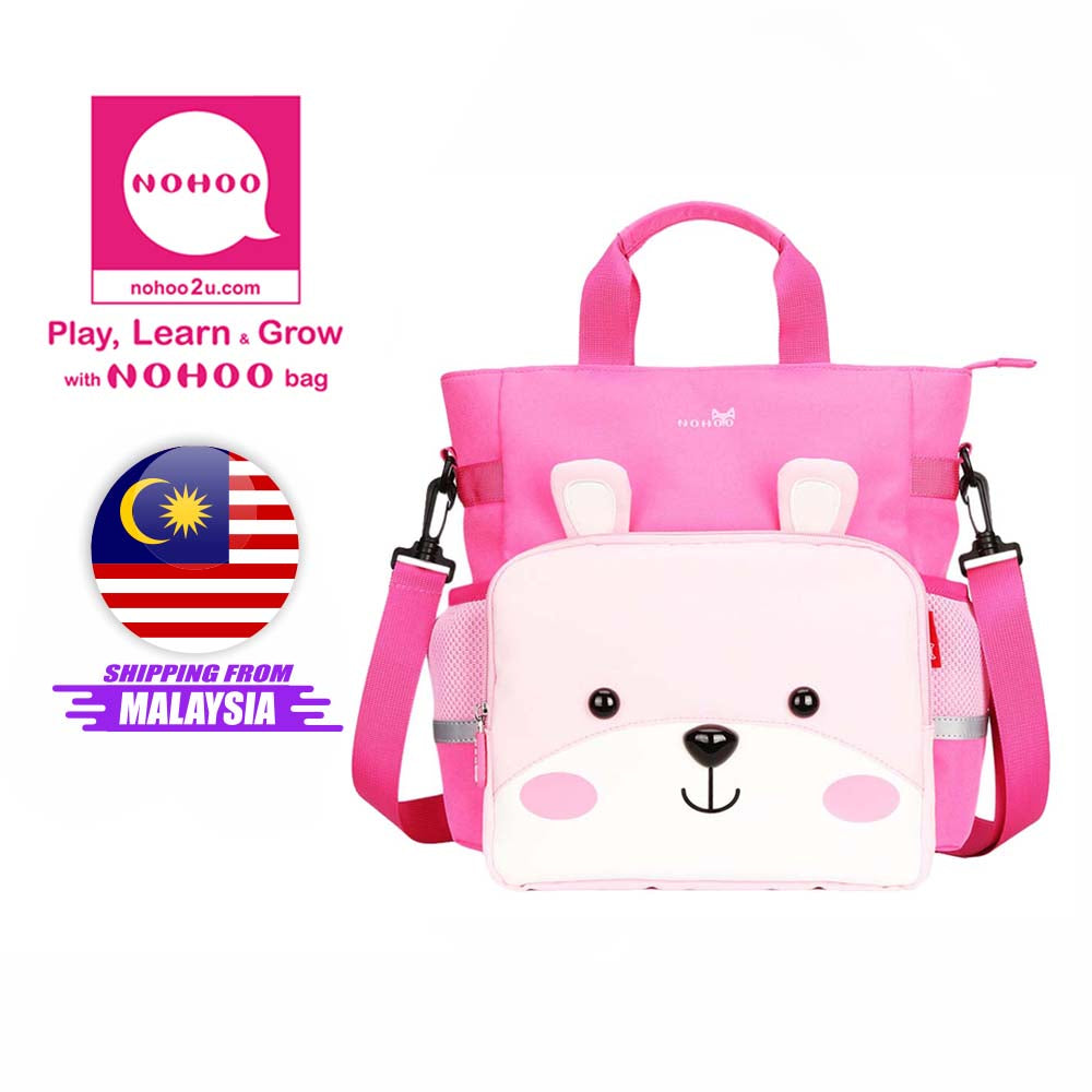 NOHOO Kid Tote Bag Smart Bear Blue