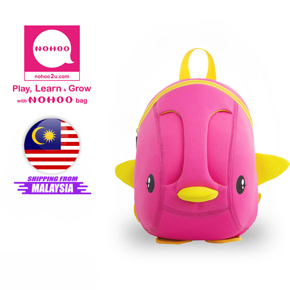 NOHOO Kid Tri-Duckie 3D Design School Bag Sekolah Bag Preschool Backpack Bags