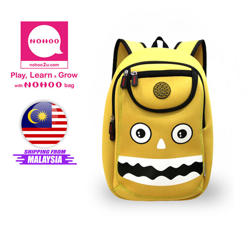 NOHOO Kid Happy Monster Design Children Boy Travel School Bag Beg Sekolah Bag A4