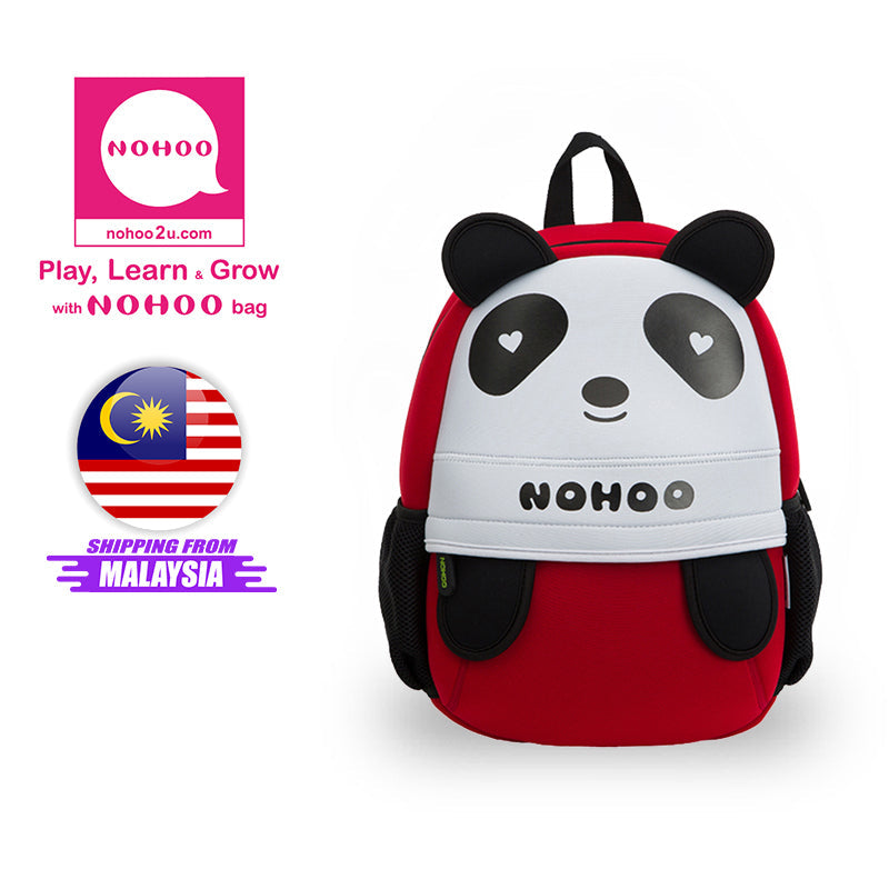 NOHOO Kid Loving Panda Design Children Boy Travel School Bag Beg Sekolah Bags A4