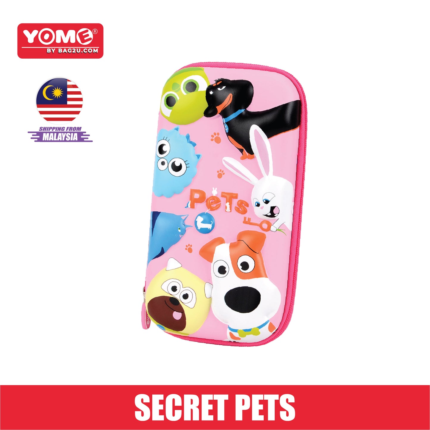 Yome Secret Pets Pencil Case