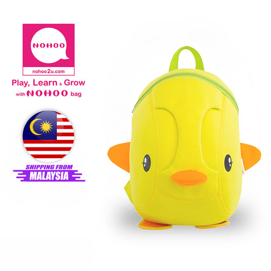 NOHOO Kid Tri-Duckie 3D Design School Bag Sekolah Bag Preschool Backpack Bags