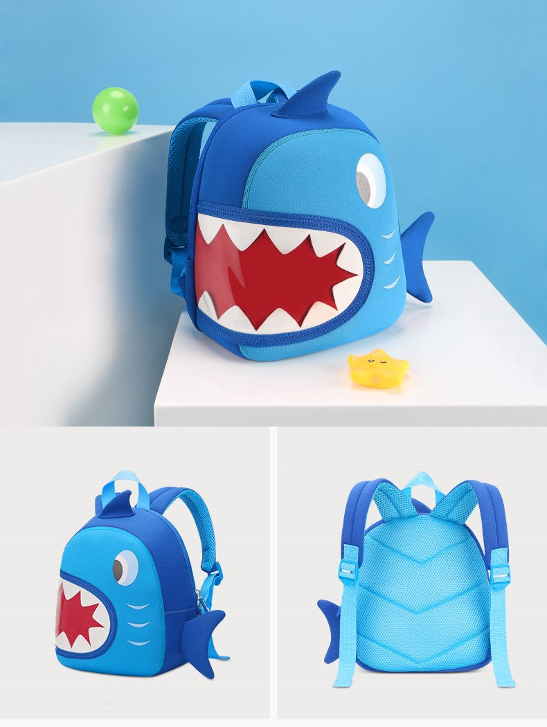 NOHOO Kid Shark 3D Design School Bag Waterproof Preschool Backpack Bags Ocean