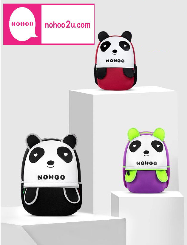 NOHOO Kid Loving Panda Design Children Boy Travel School Bag Beg Sekolah Bags A4