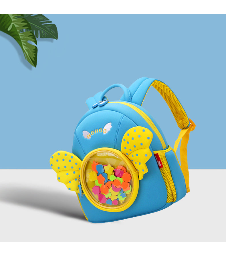 NOHOO Kid Angel 3D Design School Bag Waterproof Preschool Backpack Bags