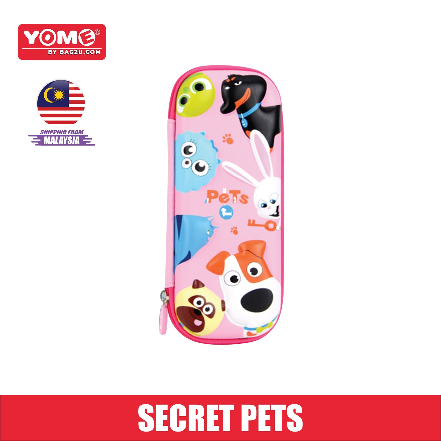 Yome Secret Pets Pencil Case