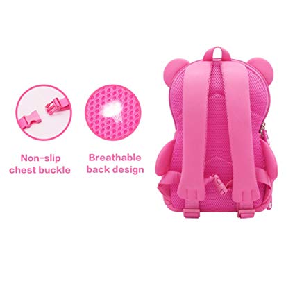 NOHOO Kids Bag 3D Design (New) Harness Backpack Preschool Travel Bag Waterproof