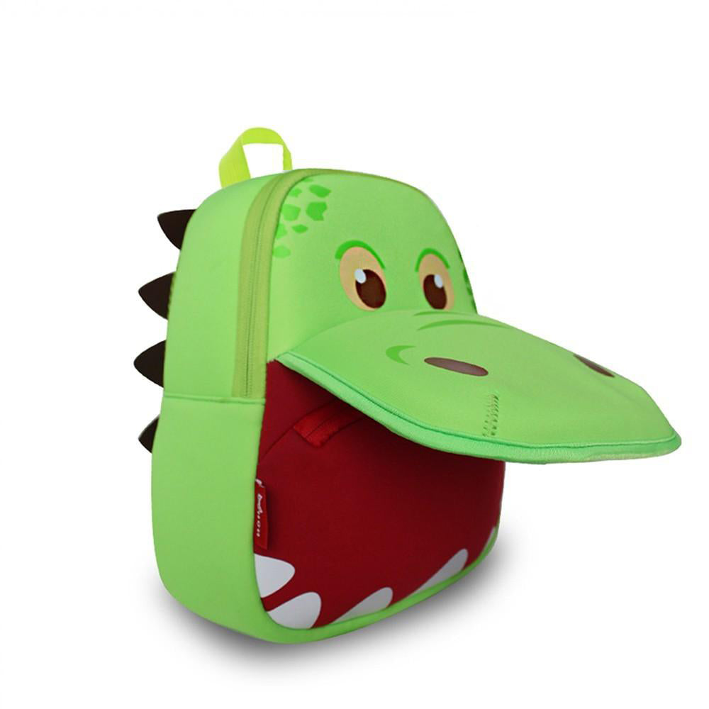 NOHOO Kid Hippo Mouth(New) 3D Design School Bag Waterproof Preschool Backpack Go