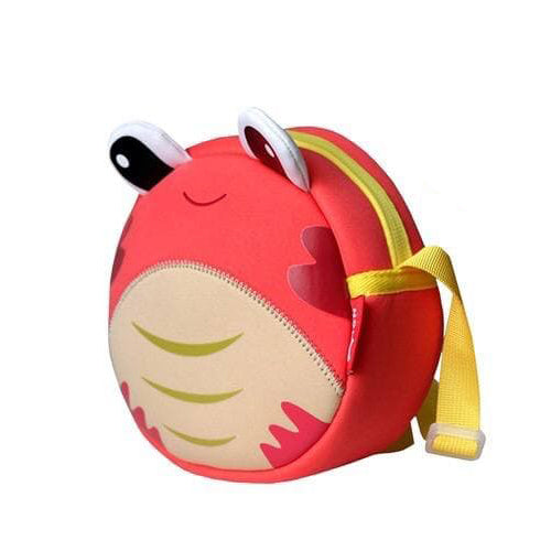 NOHOO Kid 3D Crab Red Design Children Ocean Theme Boy/Gir Sling Crossbody Travel