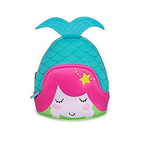 NOHOO Kid Little Mermaid 3D Design School Bag Waterproof Preschool Backpack Bags