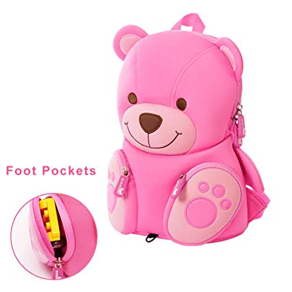 NOHOO Kids Bag 3D Design (New) Harness Backpack Preschool Travel Bag Waterproof