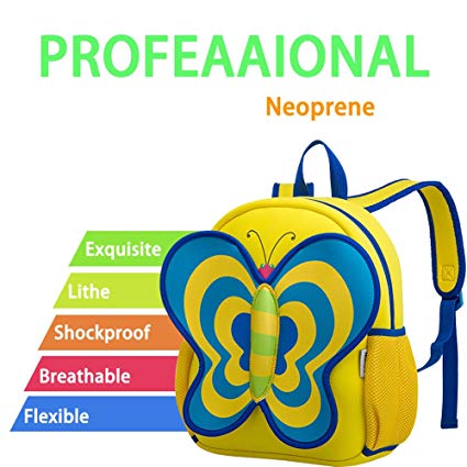 NOHOO Kid Butterfly Design Children Boy Travel School Bag Beg Sekolah Bags A4