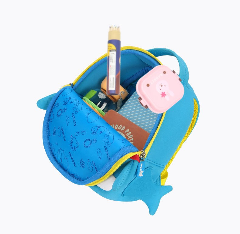 NOHOO Kid Backpack Whale (Blue)