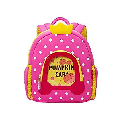 NOHOO Kid Pumpkin 3D Design Children Travel School Bag Waterproof Kindergarden