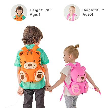 NOHOO Kids Bag 3D Design (New) Harness Backpack Preschool Travel Bag Waterproof