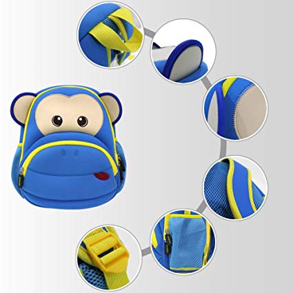 NOHOO Kid Ape 3D Design School Bag Waterproof Preschool Backpack Bags Forest Bag