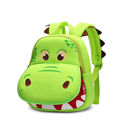 NOHOO Kid Hippo Mouth(New) 3D Design School Bag Waterproof Preschool Backpack Go