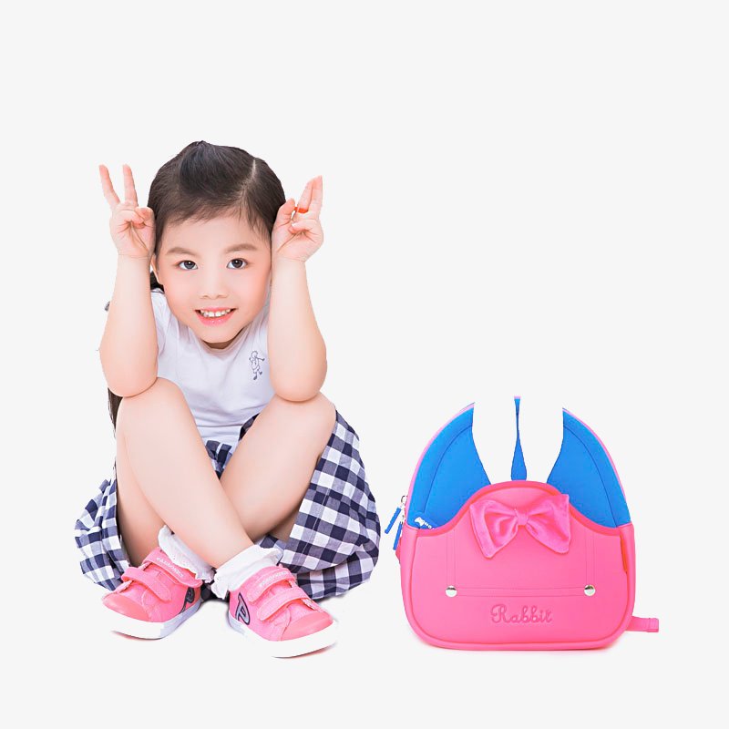 NOHOO Kid Little Rabit 3D Design Travel Bag Waterproof Preschool Backpack Bags