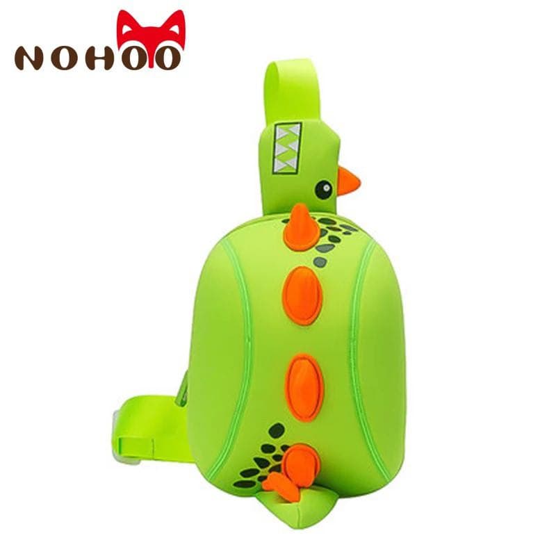 NOHOO Kid Dino Green 3D Design Children Boy Sling Crossbody Travel