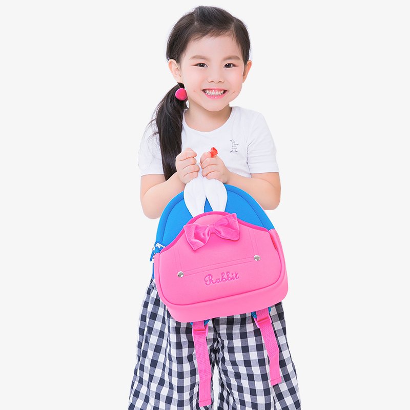 NOHOO Kid Little Rabit 3D Design Travel Bag Waterproof Preschool Backpack Bags